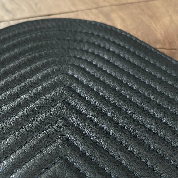 Rick Owens - Black Embroidered Quilted Neck Card Wallet SS21 Phlegethon - Picture 5 of 13